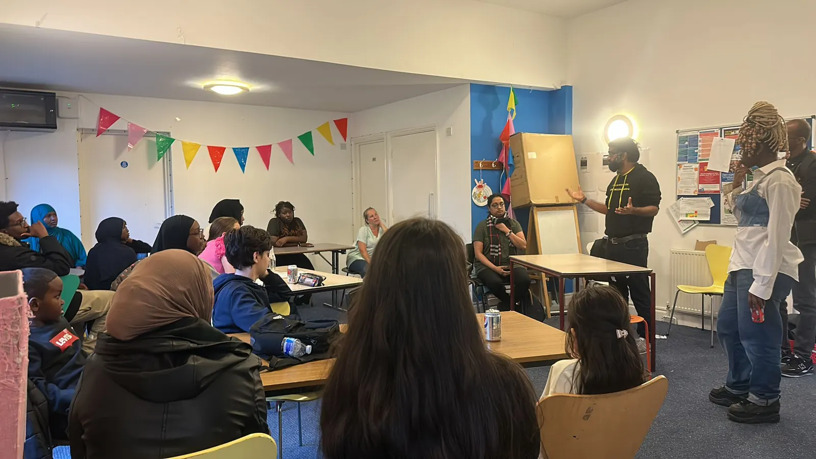 Young people at a Blue Magpie Foundation session in Harrow