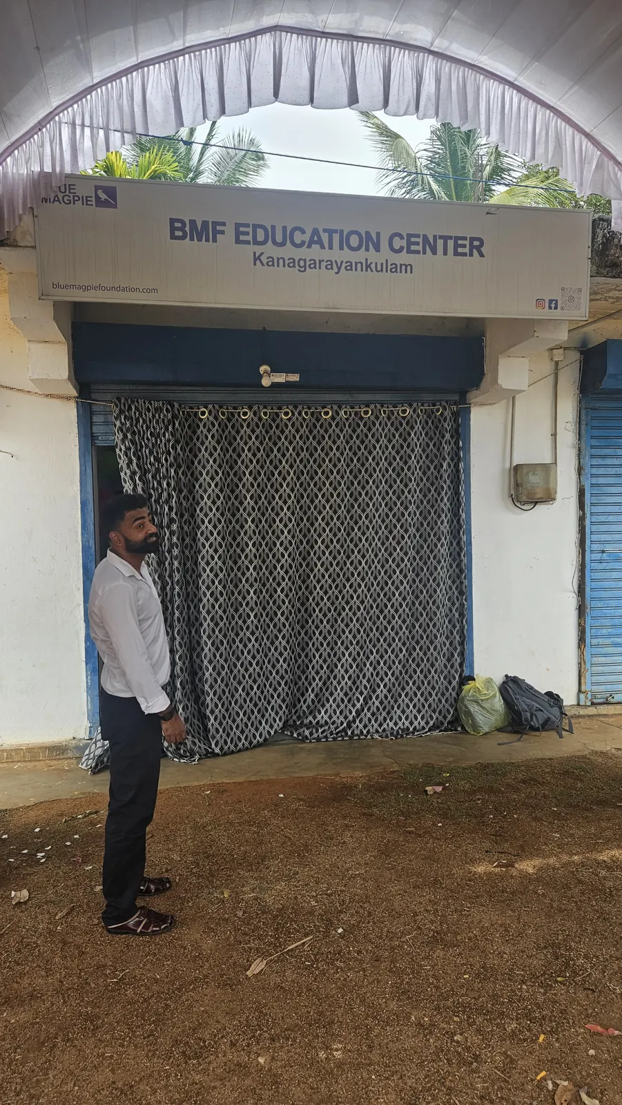 BMF Education Centre sign at Kanagarayankulam, Vavuniya district