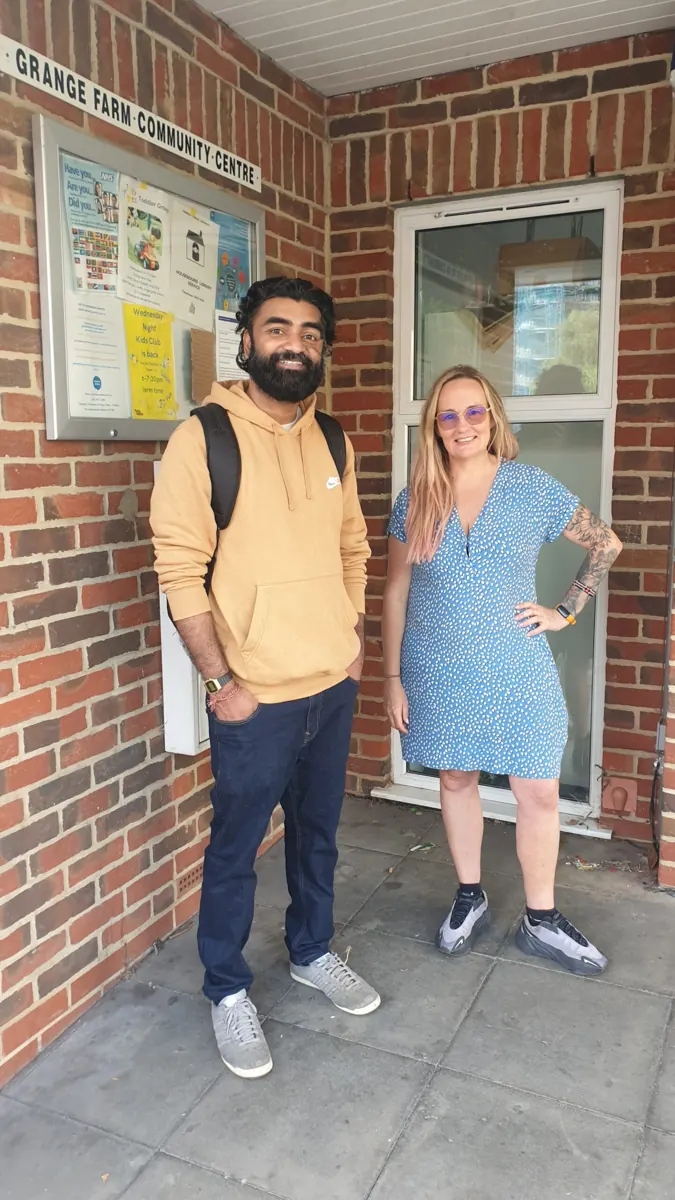 Blue Magpie Foundation mentors at the Grange Farm programme, Harrow
