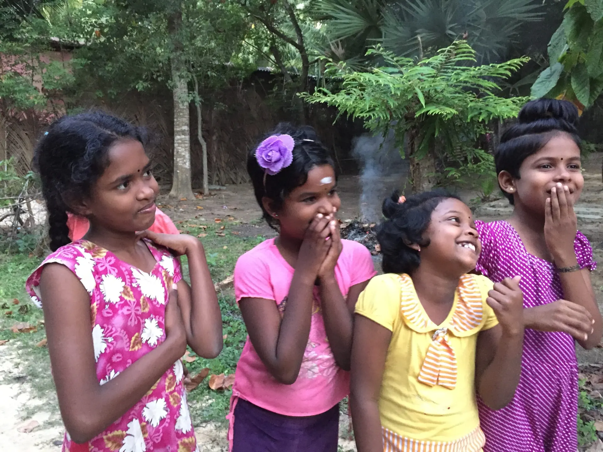Students at a Blue Magpie Foundation centre in Sri Lanka